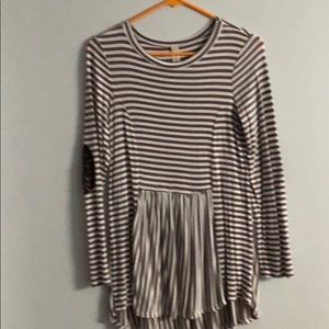 Striped long sleeve shirt
